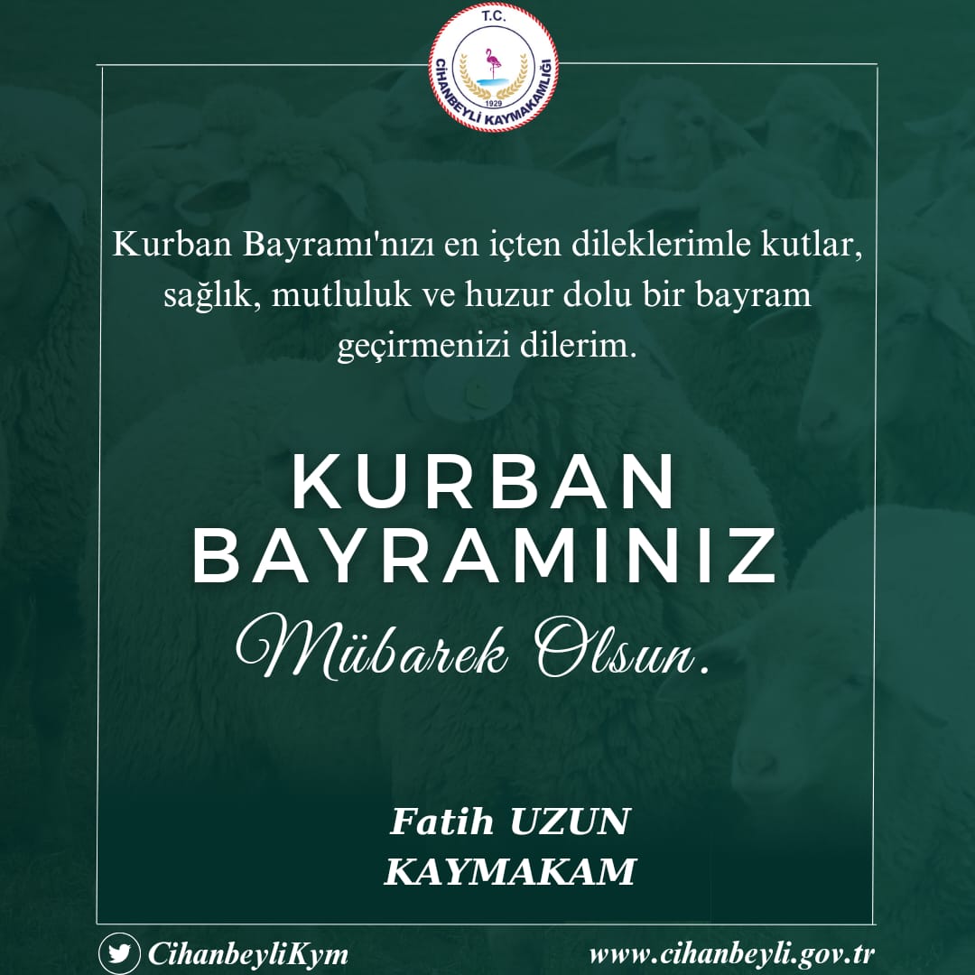 Kurban Bayramınız Mübarek Olsun