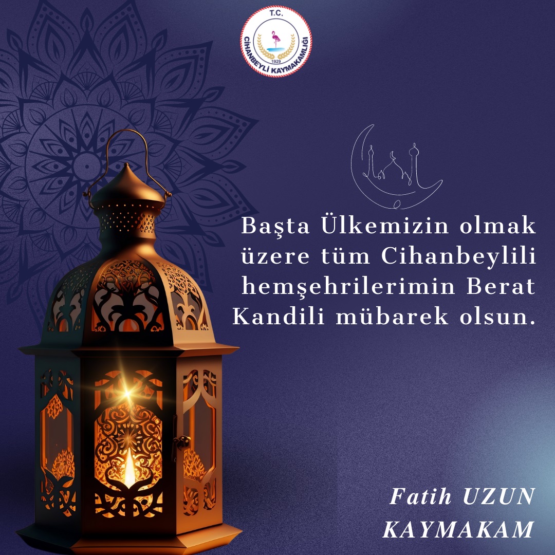 Berat Kandilimiz Mübarek Olsun